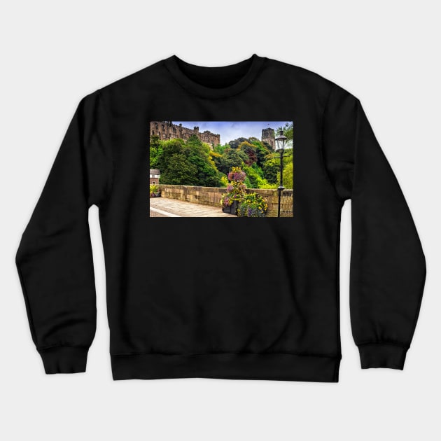 Durham Castle and Cathedral Crewneck Sweatshirt by Reg-K-Atkinson